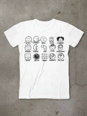 Famous Artists Doodle T-Shirt, Art History Graphic Tee, Van Gogh Picasso Monet